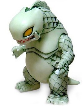 Bop Dragon - Glow Bone figure by Charactics, produced by Rumble Monsters. Front view.