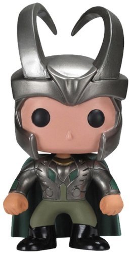 Loki  figure, produced by Funko. Front view.