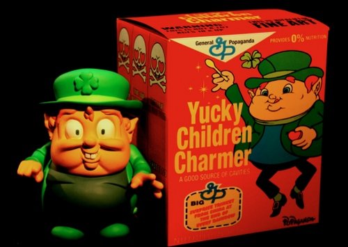 Yucky Children Charmer: Magically Nutritious! figure by Ron English, produced by Popaganda. Front view.