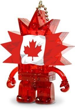 Thee - Canada figure by Michael Zhu, produced by Oso Design House. Front view.