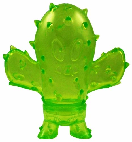 Little Prick - Unpainted Clear Green, LB 12 figure by Brian Flynn, produced by Super7. Front view.