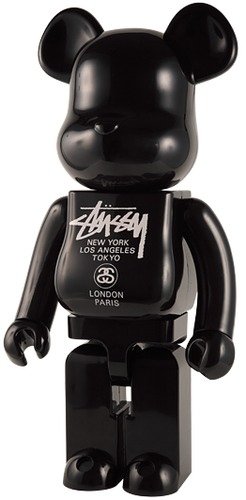 Stussy World Tour Be@rbrick 1000% figure by Stussy, produced by Medicom Toy. Front view.