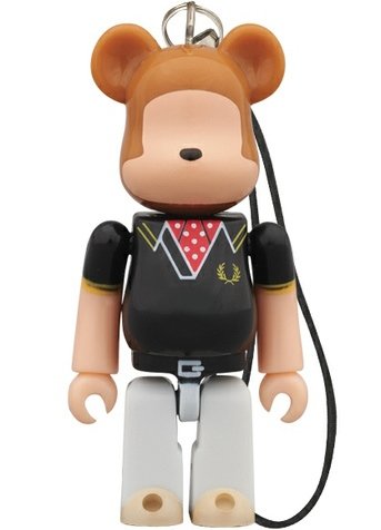 Fred Perry Be@rbrick 70% - Mods figure by Fred Perry, produced by Medicom Toy. Front view.