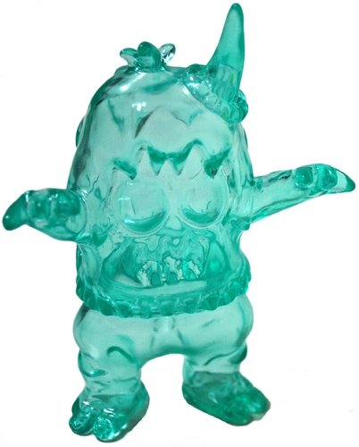 Ugly Unicorn - Clear Wizard Crystal Turquoise, NYCC 2013 figure by Jon Malmstedt, produced by Rampage Toys. Front view.