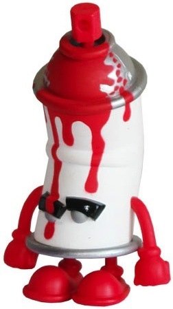 Skinny Can - Used figure by Jeremy Madl (Mad), produced by Kidrobot. Front view.