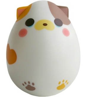 Tamago Nyanko - Mike figure, produced by Cube Works. Front view.