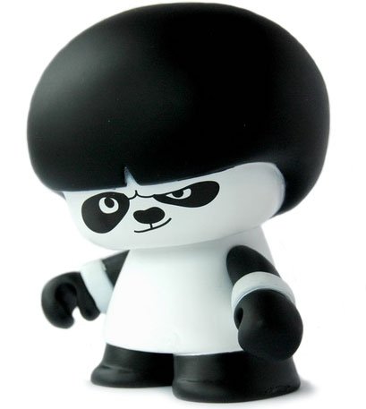 Xboy Panda figure by Pierre & Leon, produced by Xoopar. Front view.