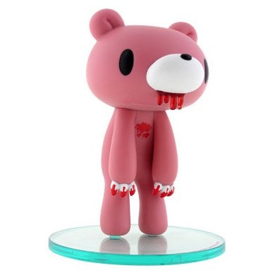 gloommybear figure by Mori Chack, produced by Kidrobot. Front view.
