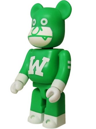 The Wonderful Man Be@rbrick 100% - Ziro figure by The Wonderful! Design Works, produced by Medicom Toy. Front view.