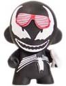 Venom Marvel Micro Munny figure by Marvel, produced by Kidrobot. Front view.