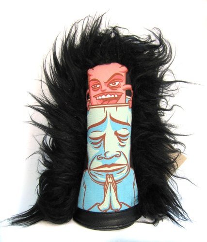 Head Space figure by Reuben Rude, produced by Circus Punks. Front view.