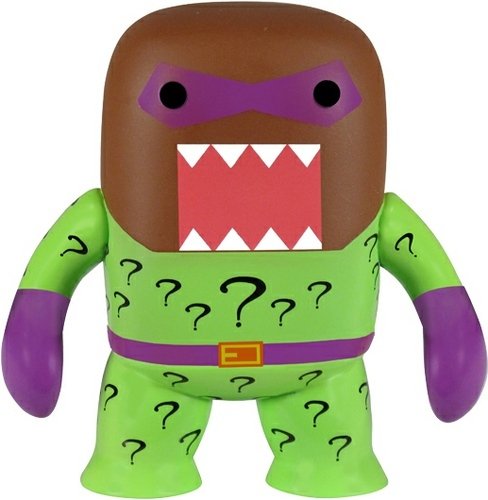 Domo DC Mystery Minis - The Riddler figure by Dc Comics, produced by Funko. Front view.