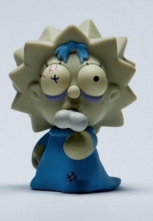 Zombie Maggie figure by Matt Groening, produced by Kidrobot. Front view.