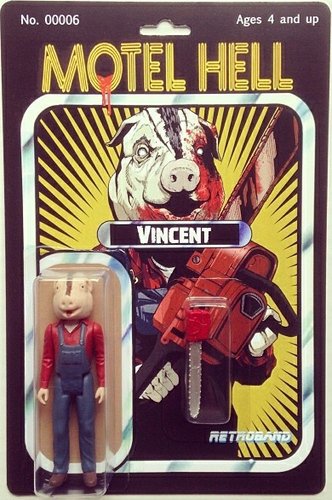 Vincent (In)Action Figure figure by Aaron Moreno, produced by Retroband. Front view.