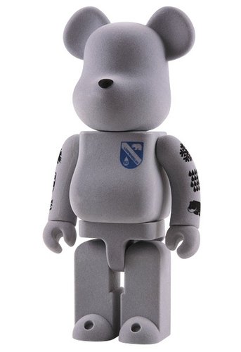 Loopwheeler Be@rbrick 400%  figure by Loopwheeler, produced by Medicom Toy. Front view.