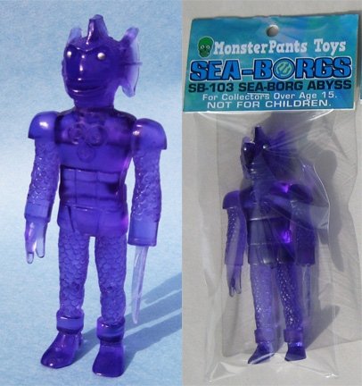 SB-103 SEA-BORG ABYSS  figure by James Felix Mckenney, produced by Monsterpants Toys. Front view.