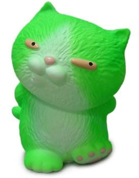Bright Green Furry Koronekohne figure by Dream Rocket, produced by Dream Rocket. Front view.