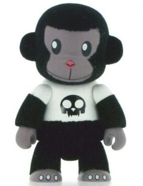 Monkey Black figure by Steven Lee, produced by Toy2R. Front view.