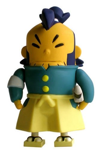Jubbei figure by Ohm, produced by Muttpop. Front view.
