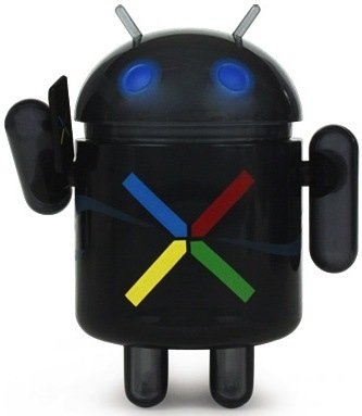 Nexus figure by Google Inc, produced by Dyzplastic. Front view.