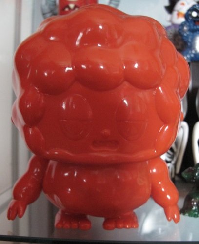 Himalan - Unpainted Super 7 Exclusive Red  figure by Itokin Park, produced by One-Up. Front view.