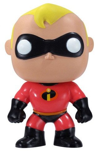 Mr. Incredible figure by Disney, produced by Funko. Front view.