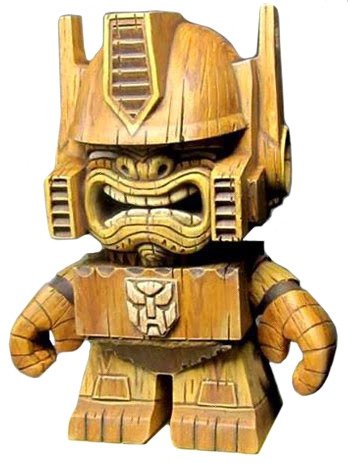 TikiTPrime Warrior figure by Mike Mendez. Front view.