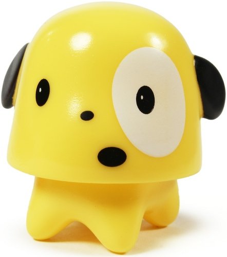 Surprised Gumdrop - Yellow  figure by 64 Colors, produced by Squibbles Ink & Rotofugi. Front view.