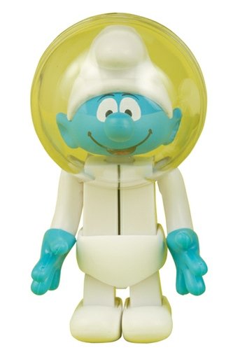 Astro Smurf  figure by Peyo, produced by Medicom Toy. Front view.