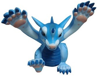 Bubby Bunyip figure by Quoll, produced by Patch Together. Front view.