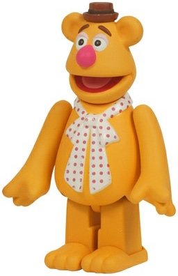 Fozzie Bear figure by Jim Henson, produced by Medicom Toy. Front view.