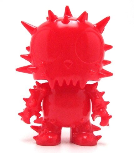 Mini Qee 5 Spike Toyer Red figure by Toy2R, produced by Toy2R. Front view.