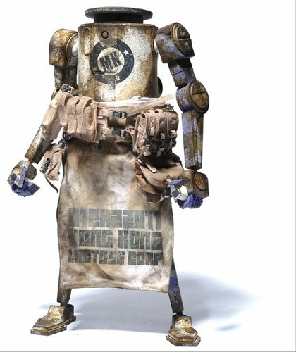 Hong Kong Lactose Corp Dropcloth - MILK Exclusive figure by Ashley Wood, produced by Threea. Front view.