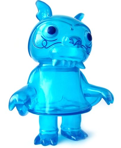 Steven the Bat - Clear Blue figure by Bwana Spoons, produced by Super7. Front view.