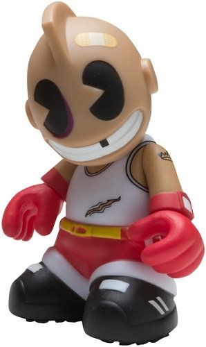 KidBoxer figure, produced by Kidrobot. Front view.