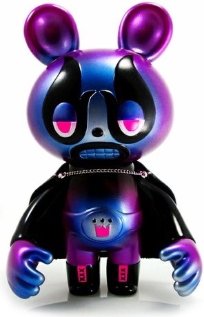 Evil Count Barnaby Lucha Bear figure by Itokin Park X Mvh. Front view.