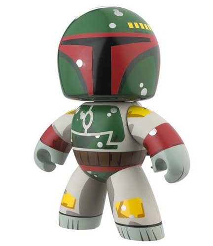 Boba Fett figure, produced by Hasbro. Front view.