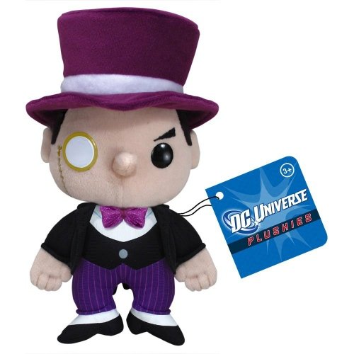 The Penguin 7 Plush figure by Dc Comics, produced by Funko. Front view.