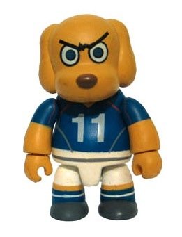 Soccer #11 figure by Steven Lee, produced by Toy2R. Front view.