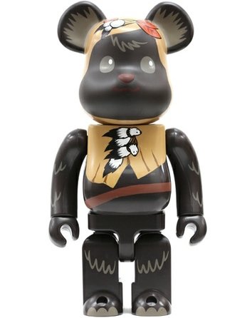 Paploo Be@rbrick 400% figure by Lucasfilm Ltd., produced by Medicom Toy. Front view.