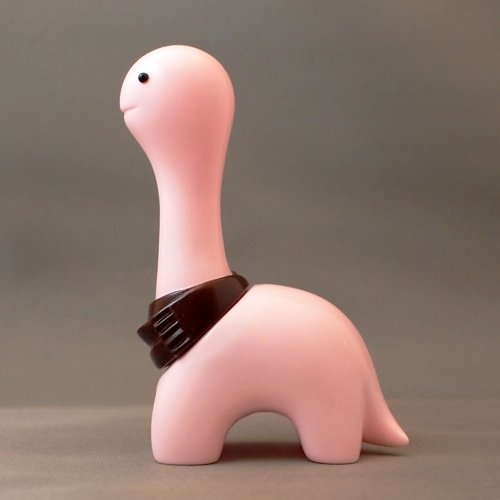 Wool - light pink w/ brown muffler figure by Chima Group, produced by Chima Group. Front view.