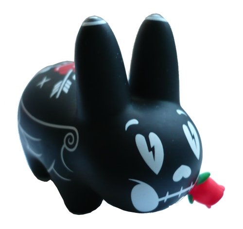 Labbit - Dejection figure by Kronk, produced by Kidrobot. Front view.