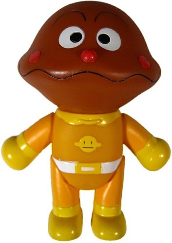 Currypanman figure by Takashi Yanase, produced by Bandai. Front view.
