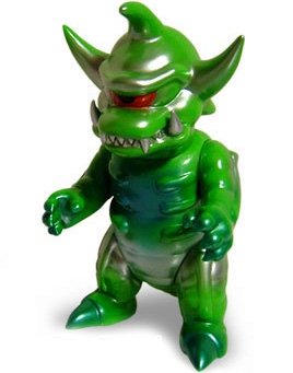 Pharaon - Alien Green figure by Rumble Monsters, produced by Rumble Monsters. Front view.