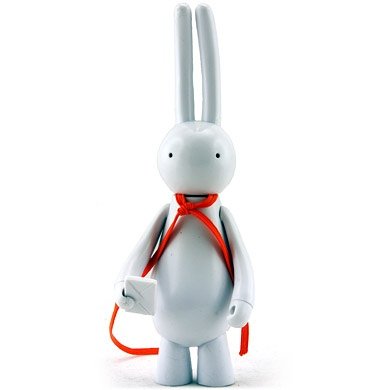 Petit Lapin - Orange Scarf  figure by Mr. Clement. Front view.