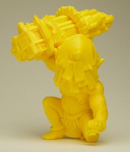 Debris Japan - Yellow figure by Junnosuke Abe, produced by Restore. Front view.