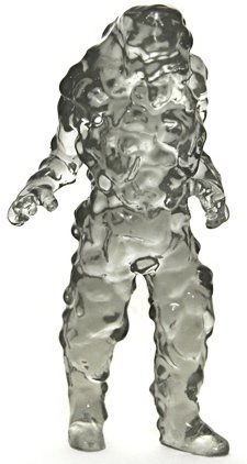 Jin Baba - Frosted Haze *Myplasticheart Exclusive* figure by David Healey, produced by Healeymade. Front view.
