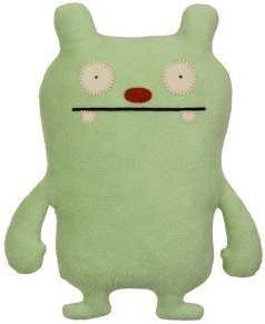 Jeero - Little, Green figure by David Horvath X Sun-Min Kim, produced by Pretty Ugly Llc.. Front view.