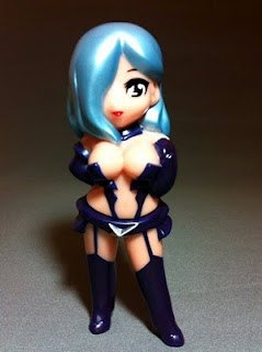 Lady Darkness No Mask Ver. 1st US release figure by Mark Nagata, produced by Max Toy Co.. Front view.