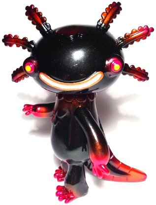 Black Magma Wooper Looper figure by D-Lux. Front view.